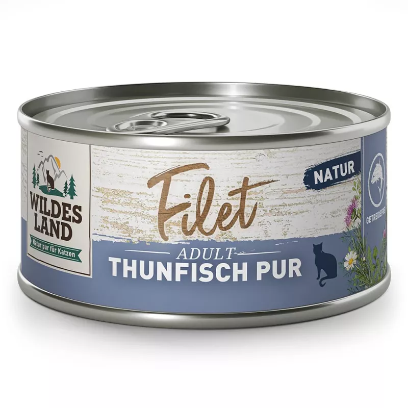 Wildes Land Nassfutter Filet Thunfisch Pur 80g